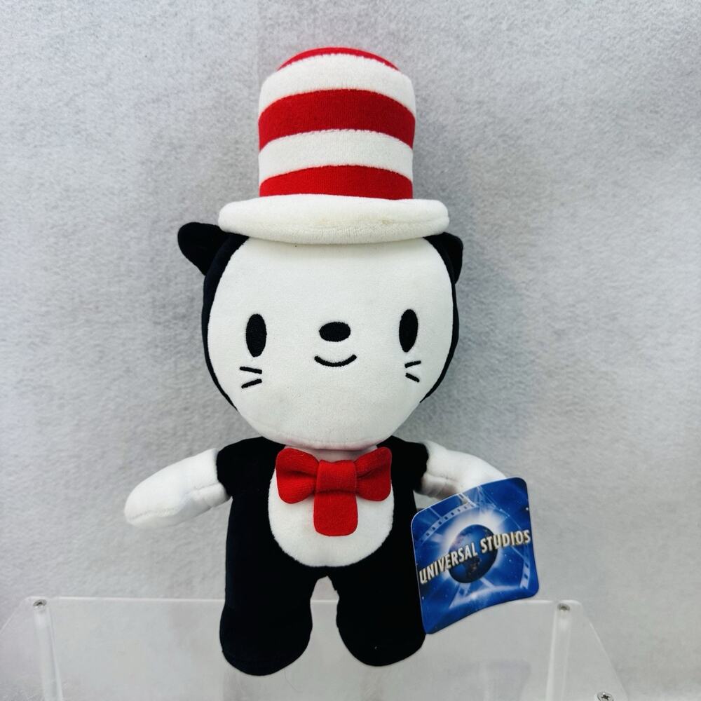 BNWT Universal Studios Dr Seuss The Cat in The Hat Plush Stuffed Toy 11.5"